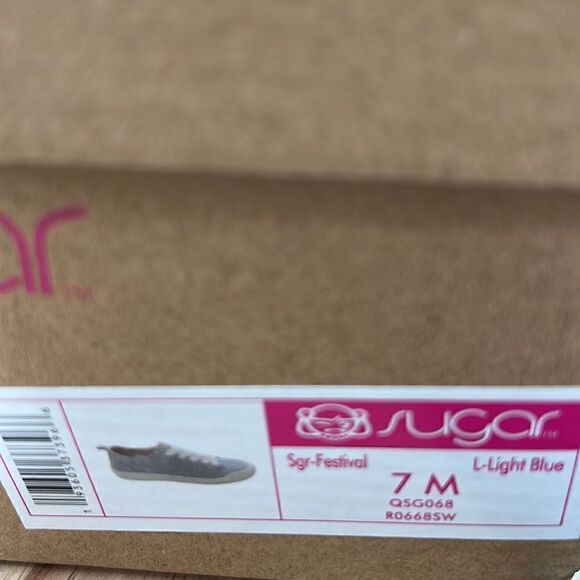 Sugar Festival Canvas Sneakers- Light Blue- Size 7 M- NIB - Picture 7 of 7